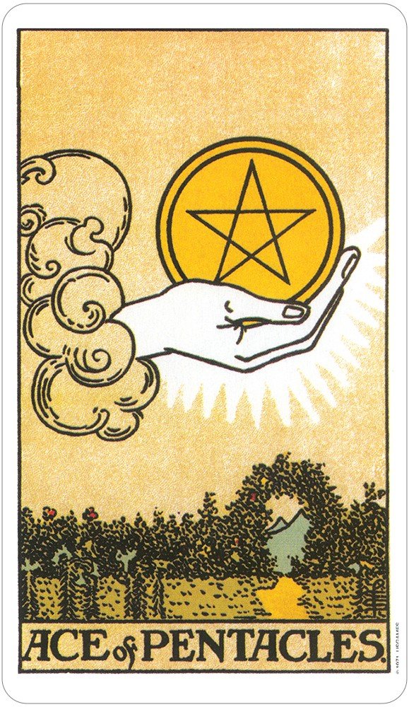 Original Rider Waite Tarot Deck card featuring the deck's enchanting card art — Eternal Spirit