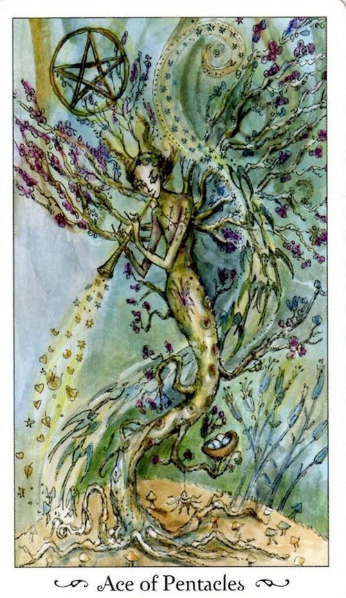 Paulina Tarot card featuring the deck's enchanting card art — Eternal Spirit