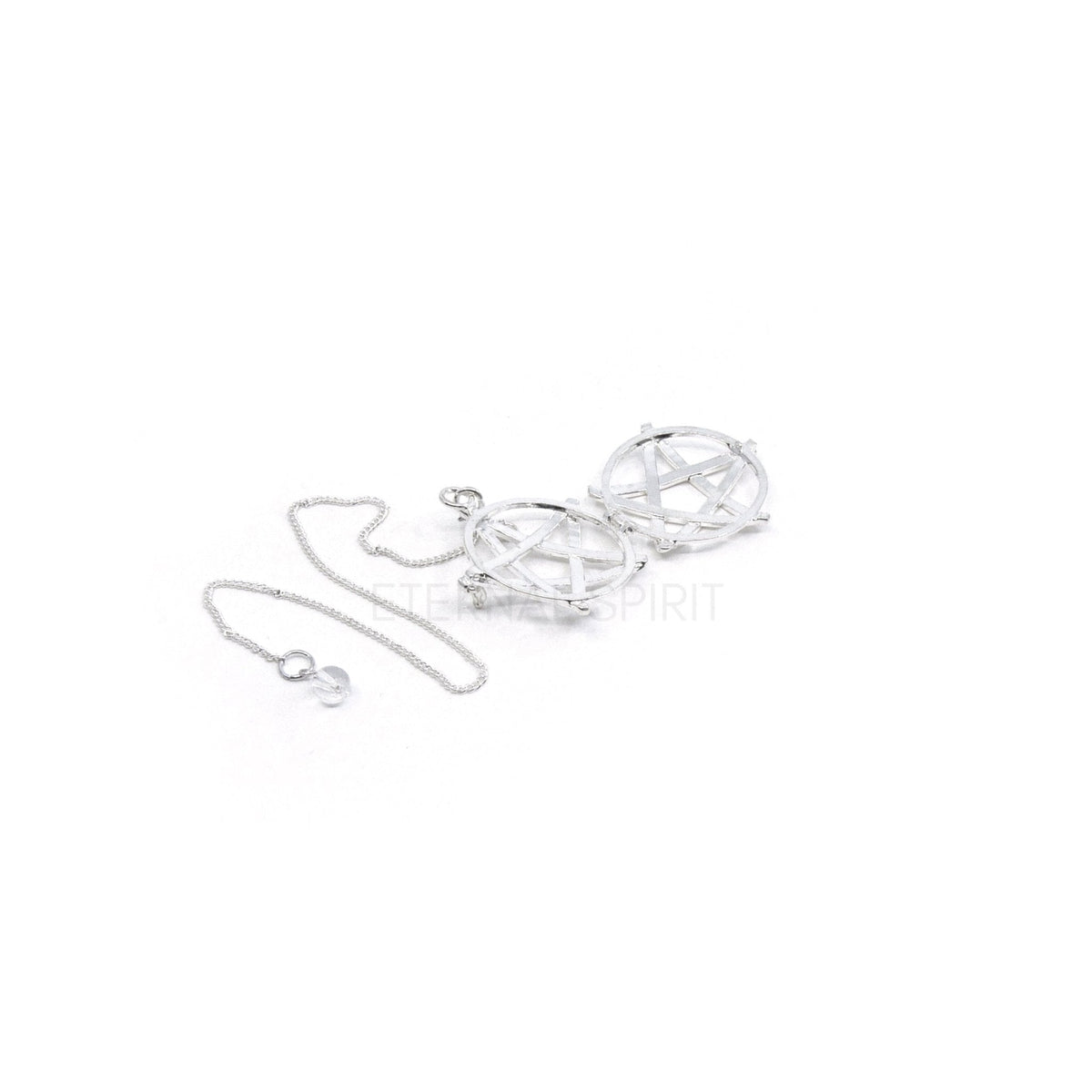 Pentagram disc pendulum set, chain and connector — Eternal Spirit