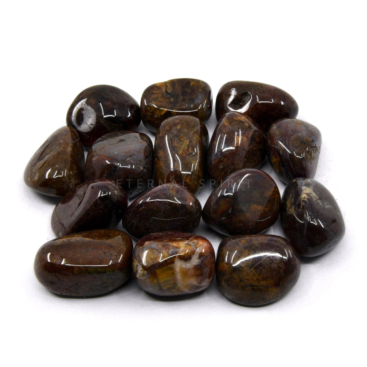collection of polished Pietersite tumble stones — Eternal Spirit