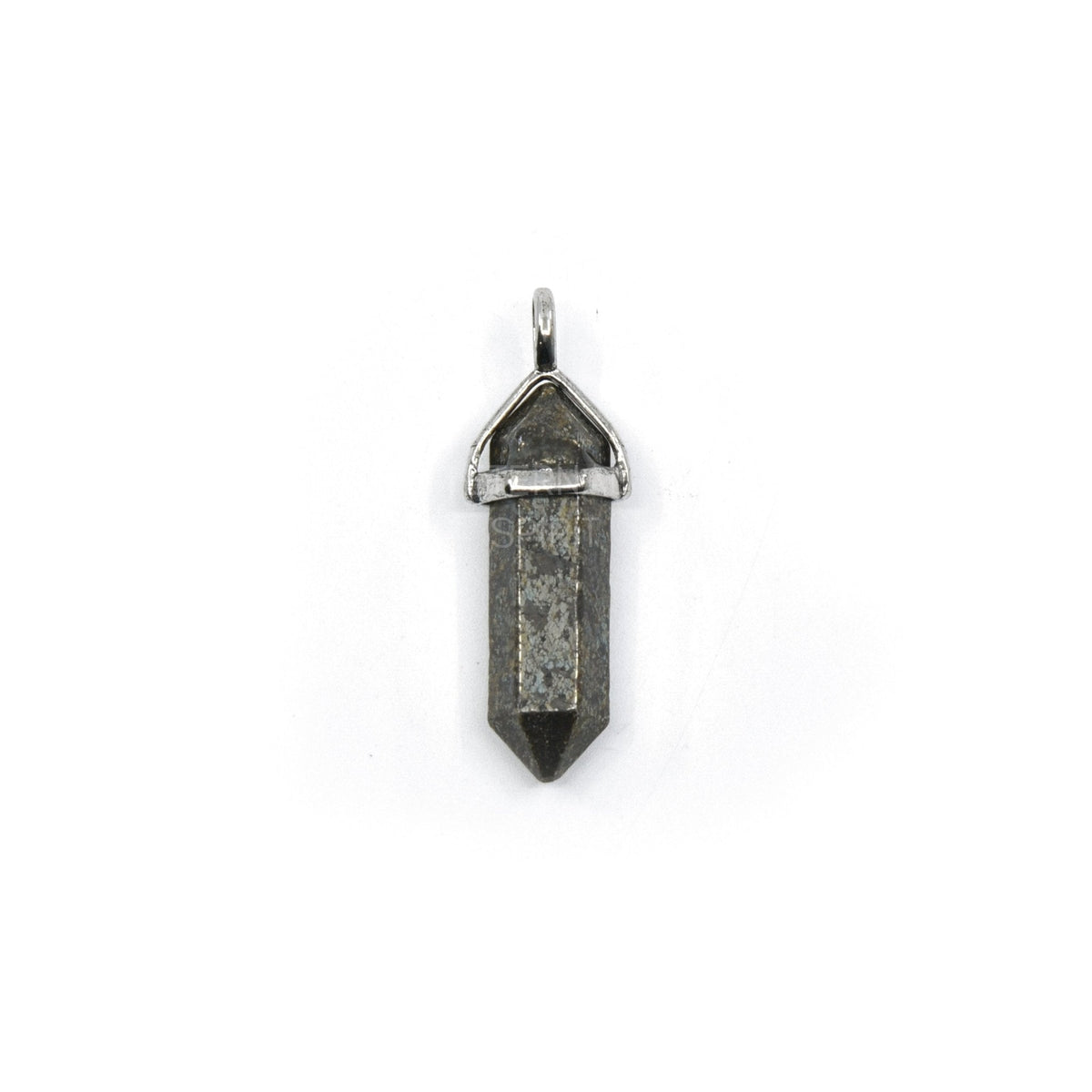 double terminated pendant in Pyrite, showing natural stone detail — Eternal Spirit