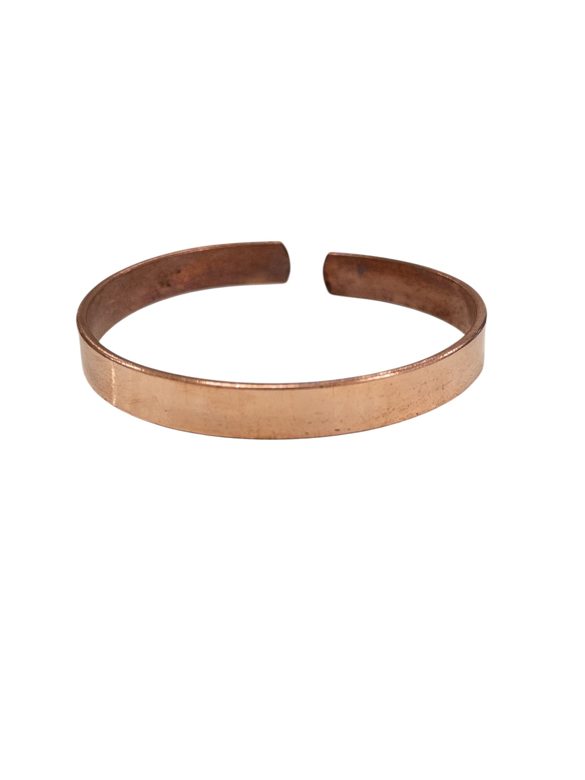 Copper plain bracelet (large), warm patina finish — Eternal Spirit