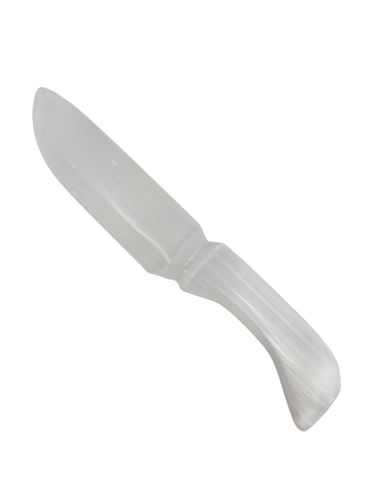 luminous white Selenite crystal dagger #3720, showcasing natural beauty — Eternal Spirit
