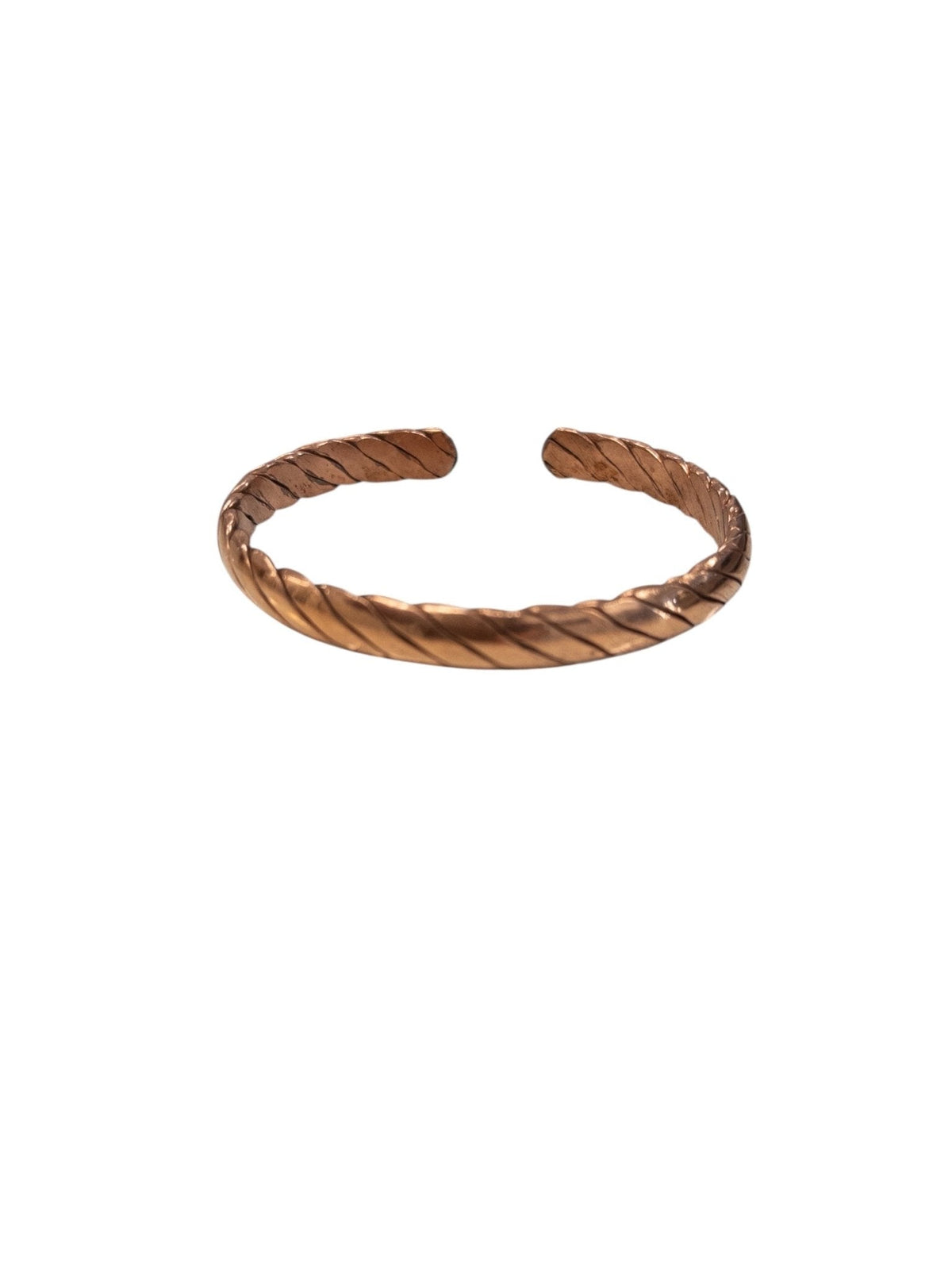 Copper twisted bracelet (standard), warm patina finish — Eternal Spirit