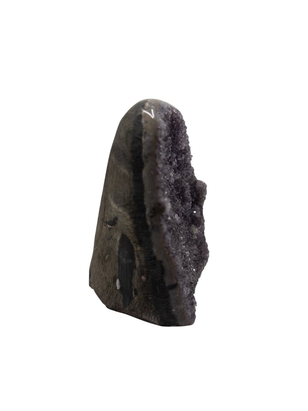rich violet Amethyst base cut formation #3555, viewed from above — Eternal Spirit