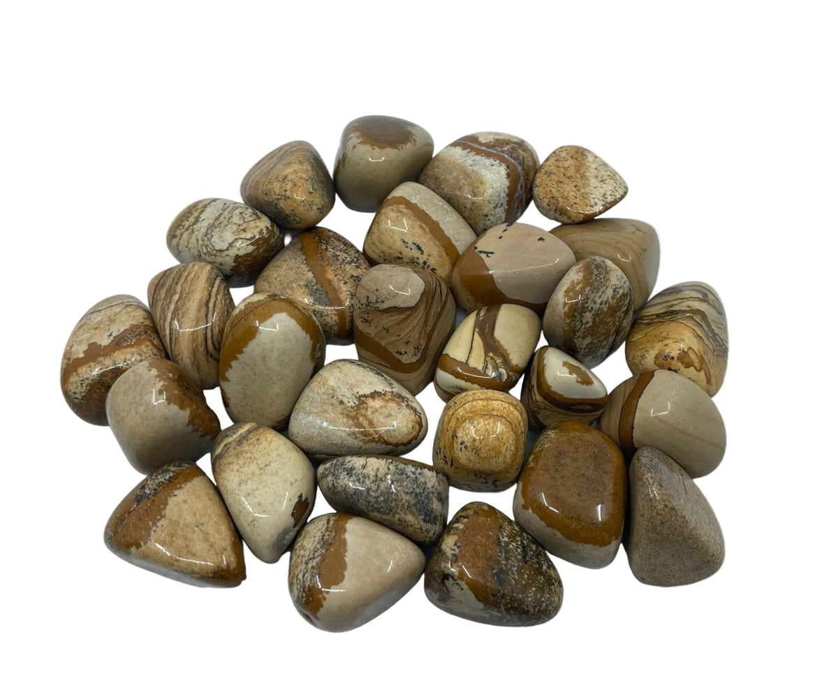 collection of polished Jasper (Picture) tumble stones — Eternal Spirit