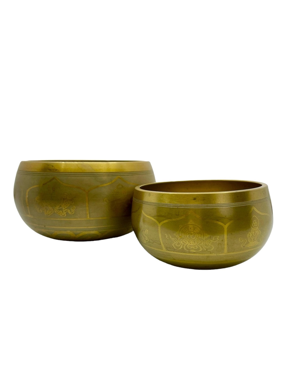 Gold Auspicious Tibetan singing bowl — Eternal Spirit