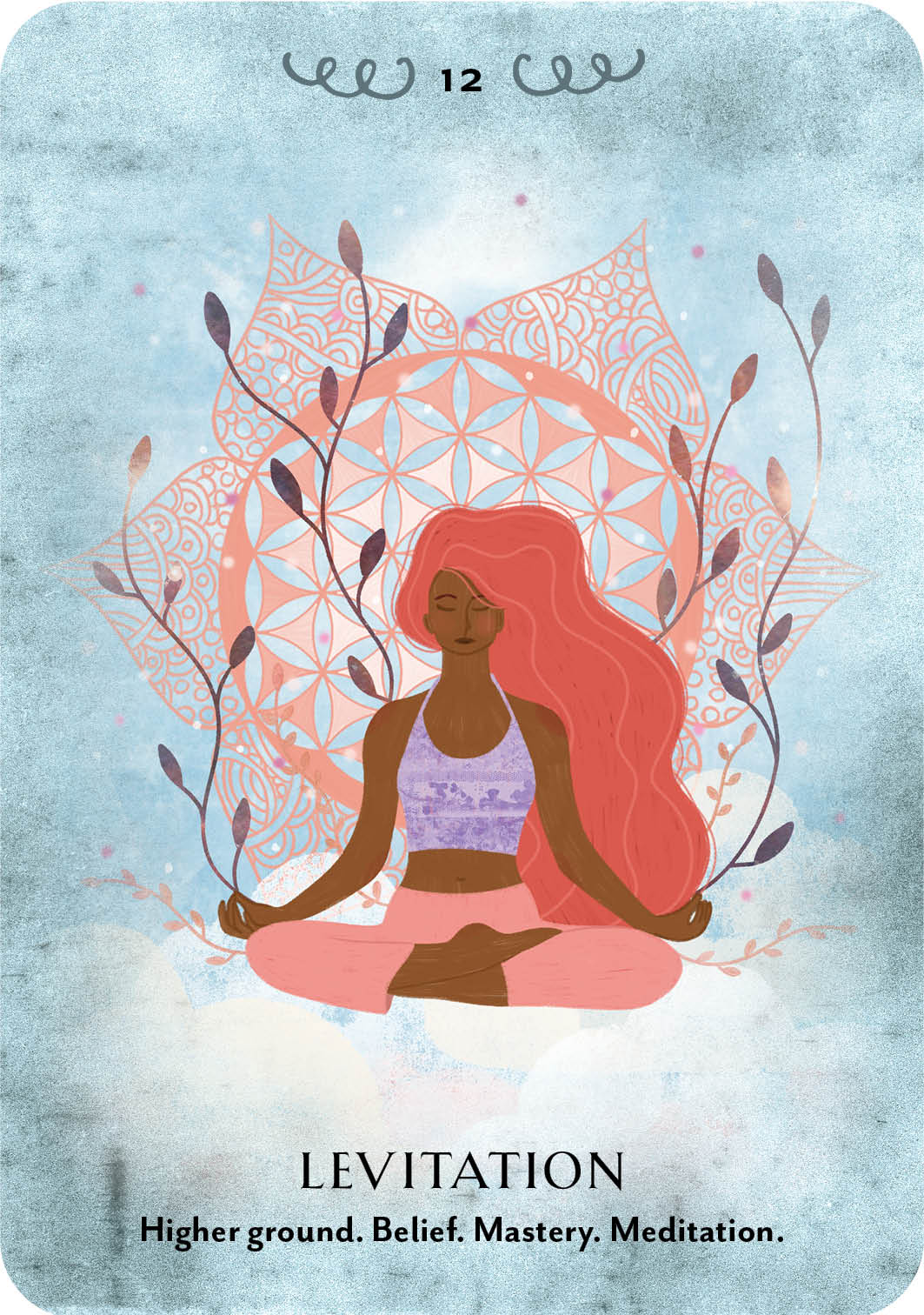 Pure Magic Oracle card presenting the deck's visionary illustrations — Eternal Spirit
