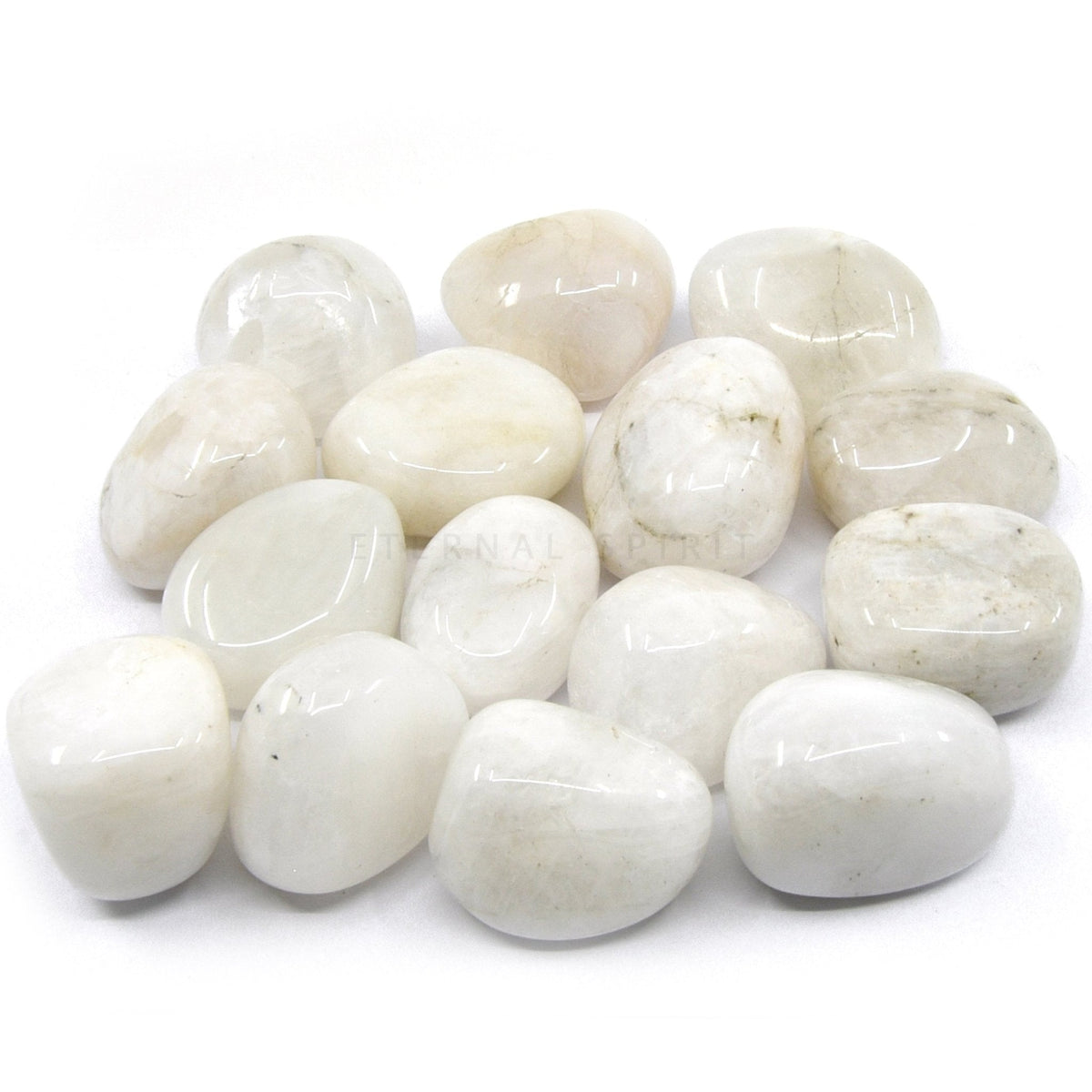 collection of polished Moonstone (Rainbow) tumble stones — Eternal Spirit