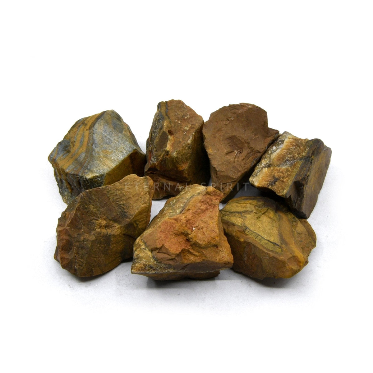 golden-banded Tiger Eye natural chunk, $03.00 selection — Eternal Spirit