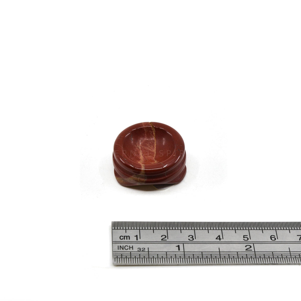 Earthy Red Jasper (Red) crystal sphere stand, hand-carved — Eternal Spirit
