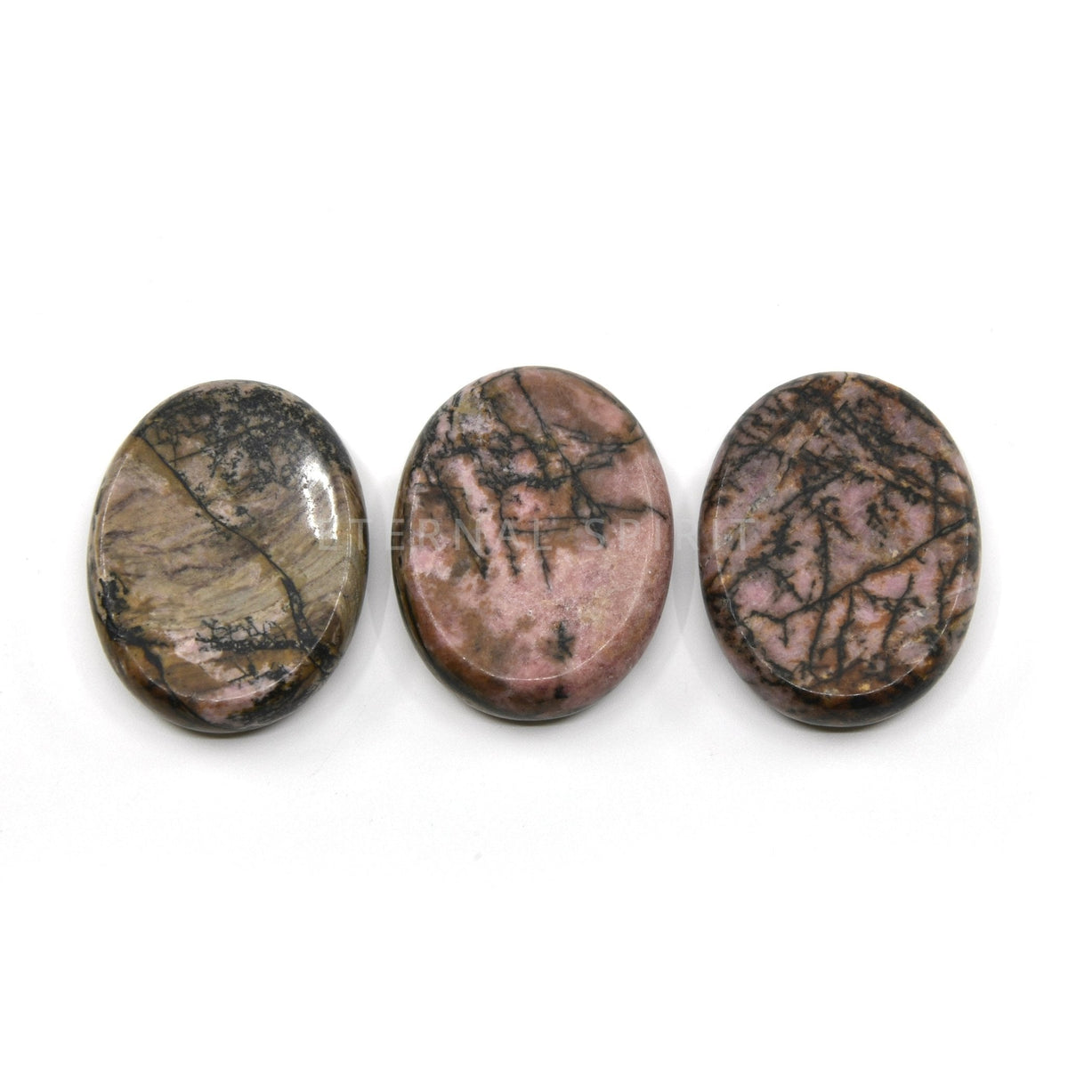 golden-banded Tiger Eye thumb worry stone — Eternal Spirit