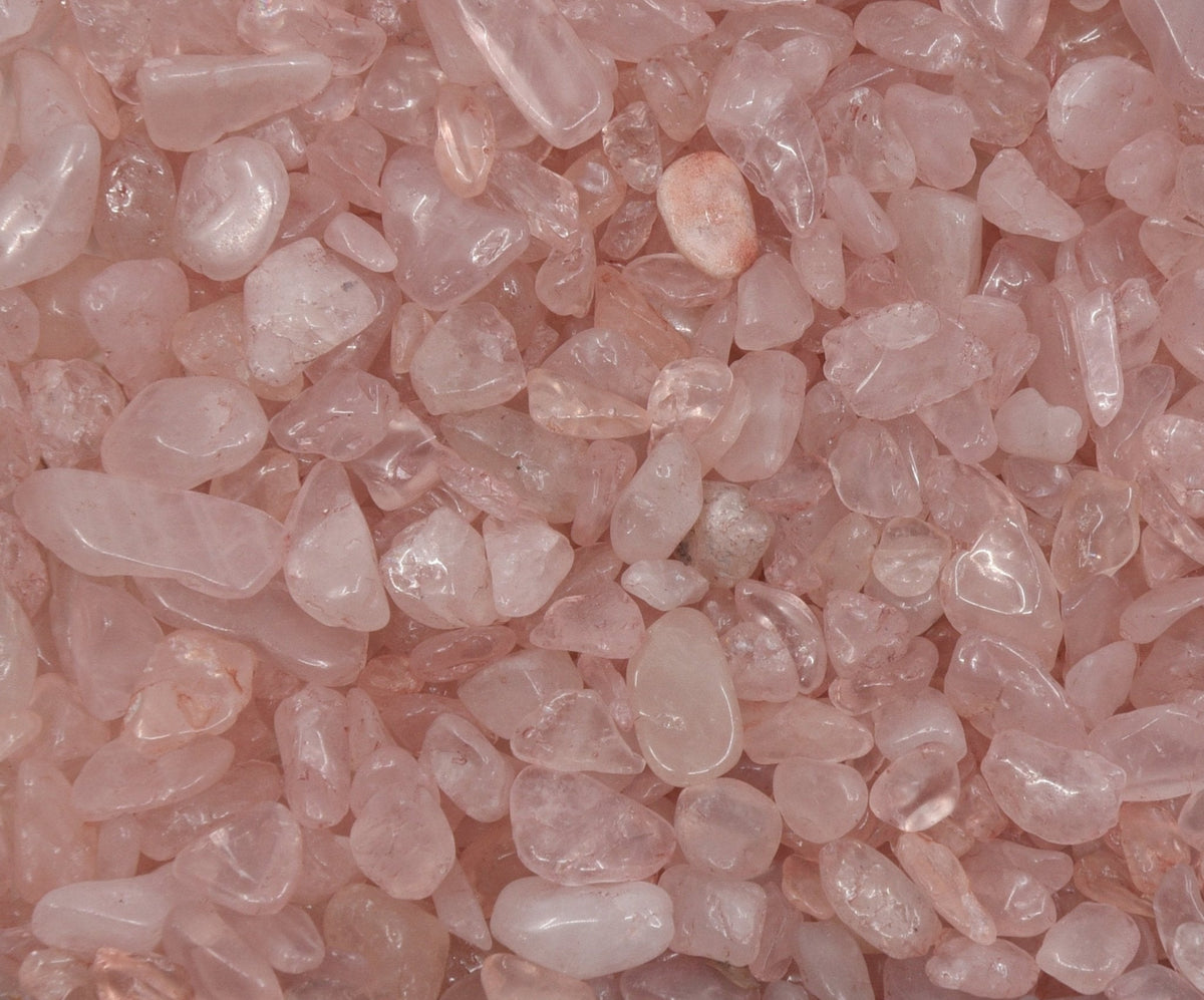 gentle pink Rose Quartz chips for grids, crafts and sacred work — Eternal Spirit