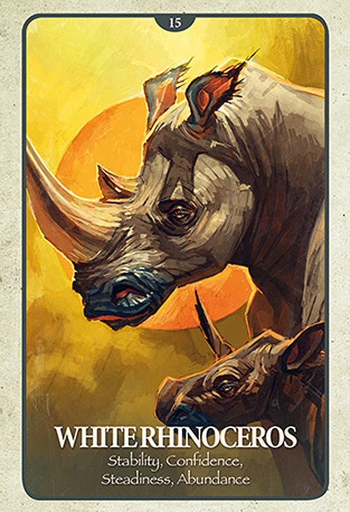 The Secret Language of Animals Oracle card sharing the deck's luminous illustration style — Eternal Spirit