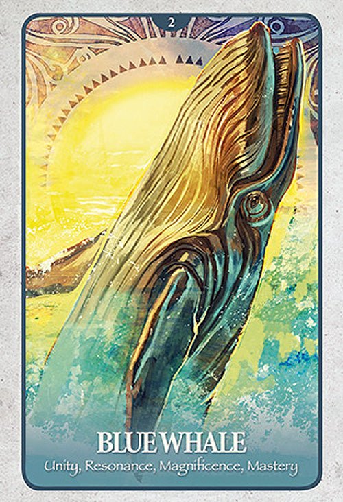 The Secret Language of Animals Oracle card reflecting the deck's transcendent artwork — Eternal Spirit