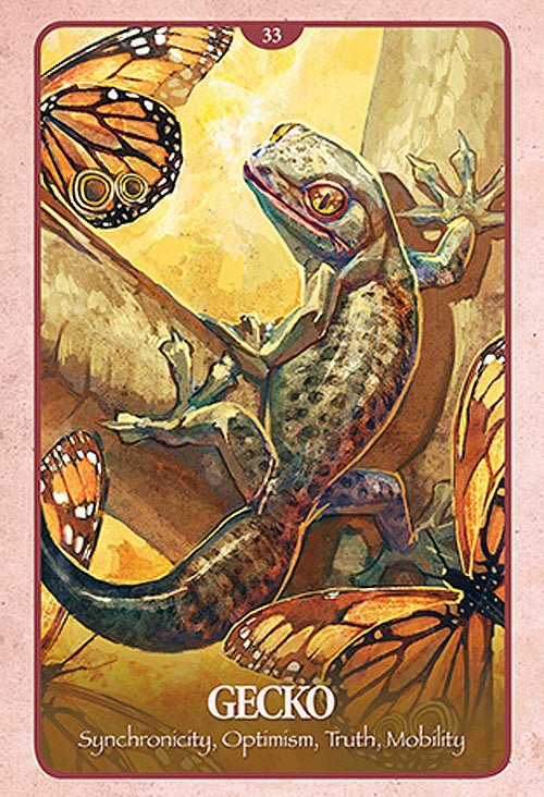 The Secret Language of Animals Oracle card portraying the deck's otherworldly aesthetic — Eternal Spirit