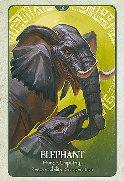 The Secret Language of Animals Oracle card exhibiting the deck's transformative card art — Eternal Spirit