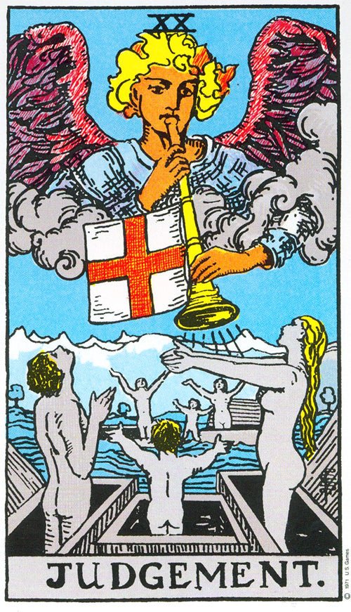 Rider Waite Tarot (Pocket Size) card showcasing the deck's evocative imagery — Eternal Spirit