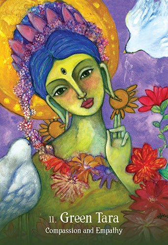 Sacred Mothers & Goddesses Oracle card exploring the deck's contemplative imagery — Eternal Spirit