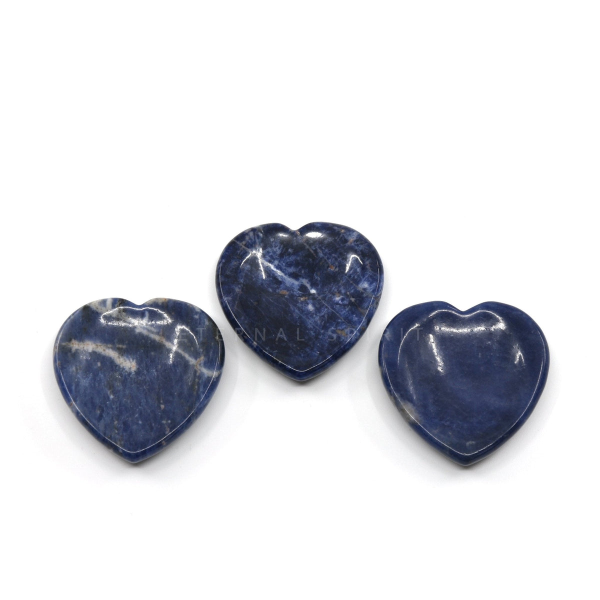 golden-banded Tiger Eye heart-shaped worry stone — Eternal Spirit