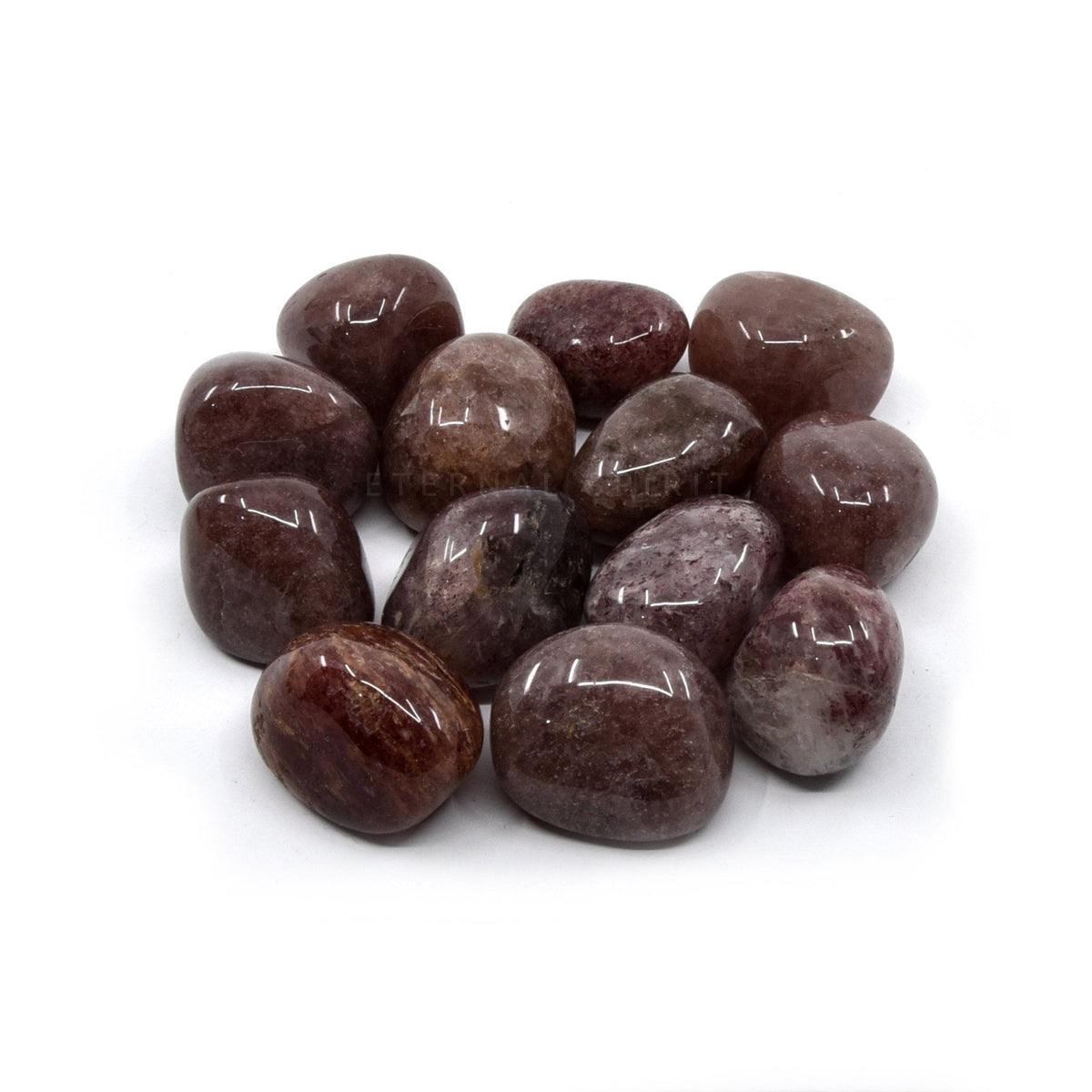 collection of polished Quartz (Strawberry) tumble stones — Eternal Spirit