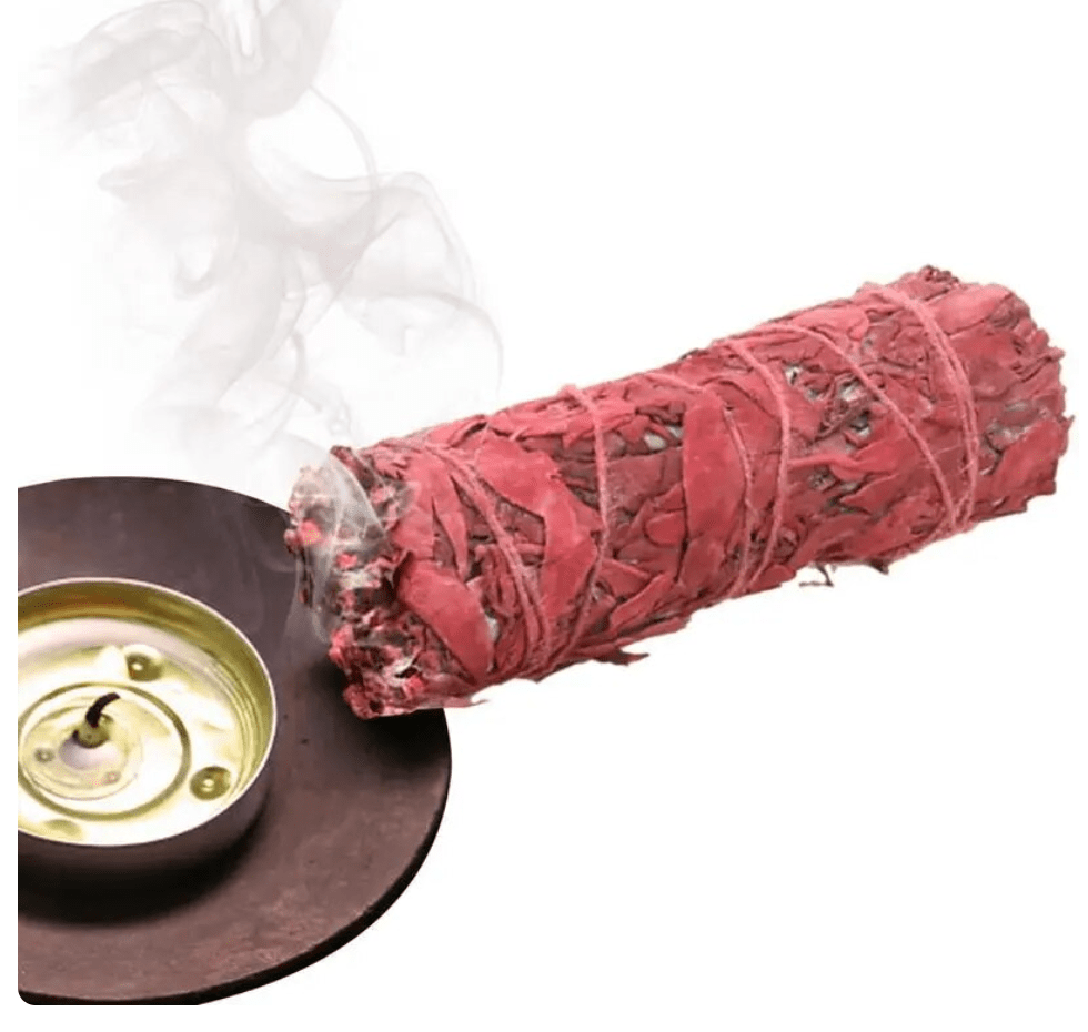 white sage & dragons blood, styled with crystals and natural elements — Eternal Spirit