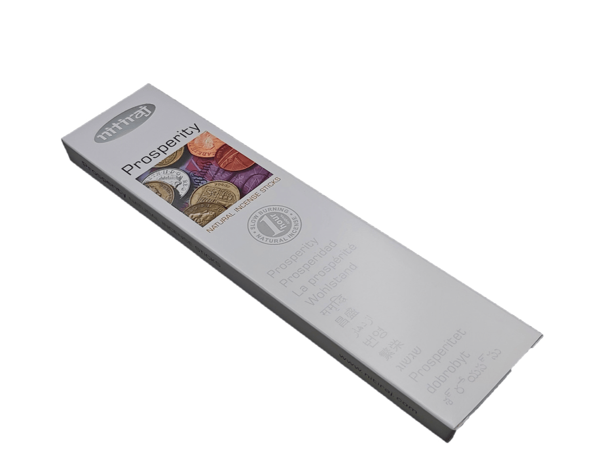 nitiraj naturals "prosperity", colourful front packaging with aromatic branding — Eternal Spirit