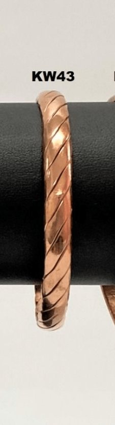 Copper twisted bracelet (standard), clasp and fit view — Eternal Spirit