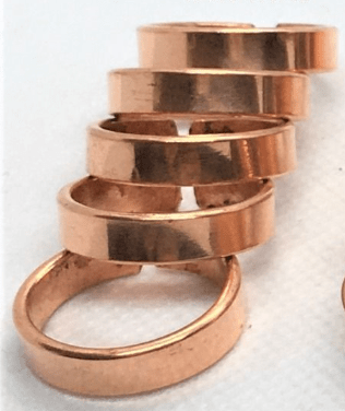 Handcrafted copper ring "smooth" each sold separately, healing metal jewellery — Eternal Spirit