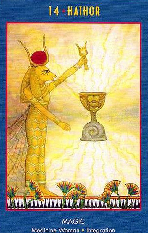 The Anubis Oracle card capturing the deck's intuitive artistry — Eternal Spirit