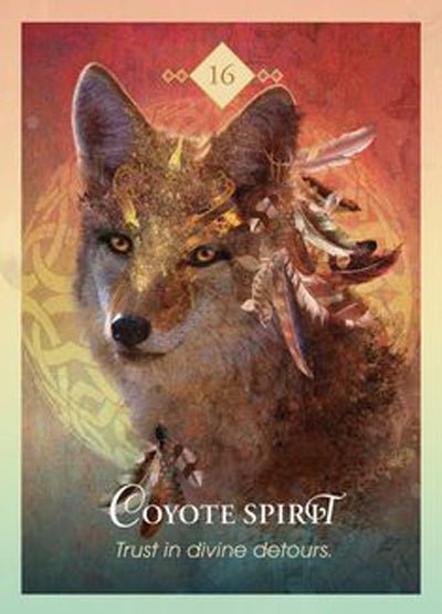 The Spirit Animal Oracle card revealing the deck's mystical artwork — Eternal Spirit