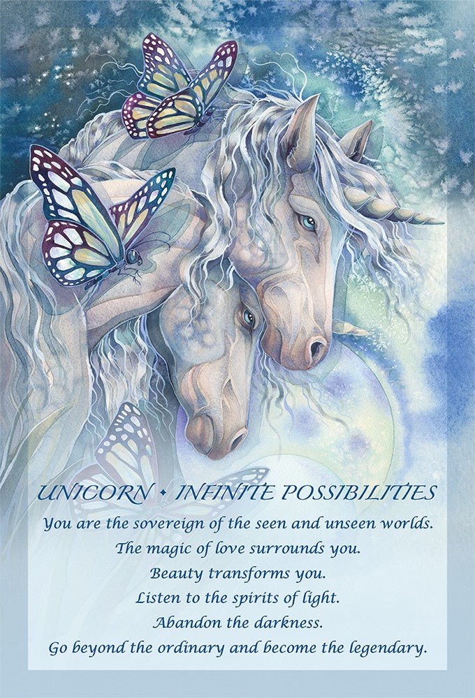 Spirit of the Animals Oracle card featuring the deck's enchanting card art — Eternal Spirit