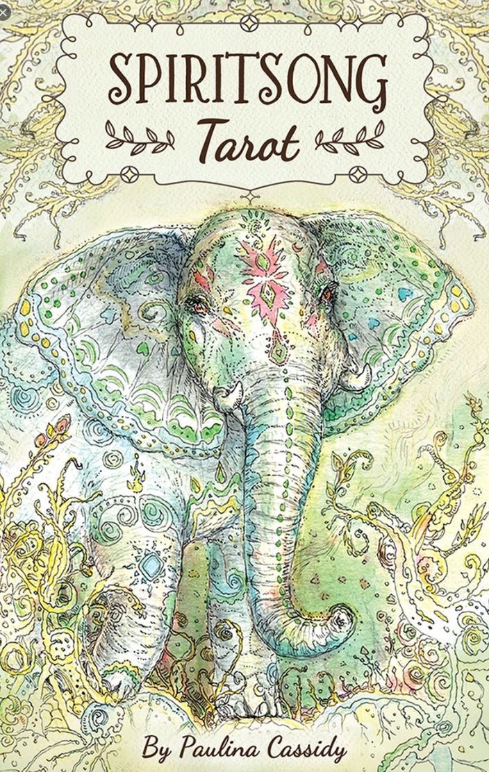 Spiritsong Tarot blue box with animal spirit artwork by Paulina Cassidy — Eternal Spirit