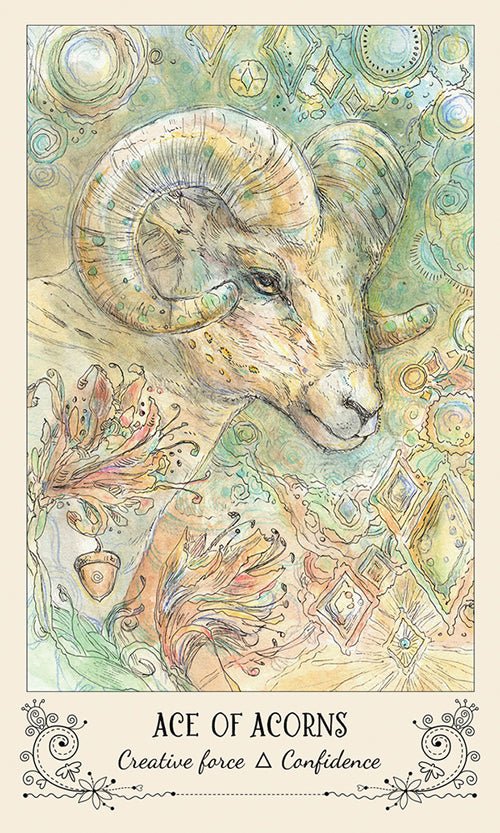 Spiritsong Tarot card featuring the deck's enchanting card art — Eternal Spirit