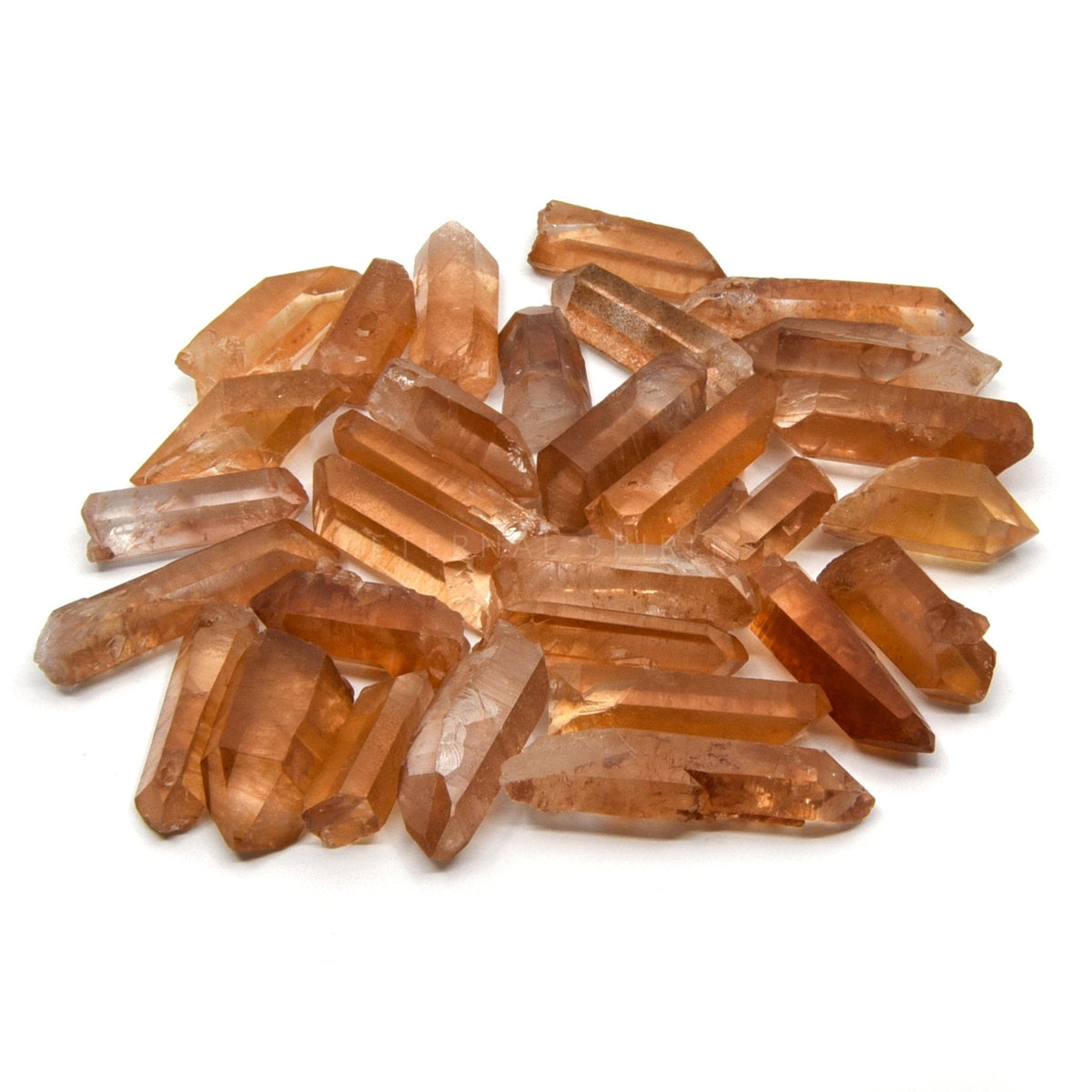 vibrant Tangerine Quartz grid points, showcasing natural beauty — Eternal Spirit