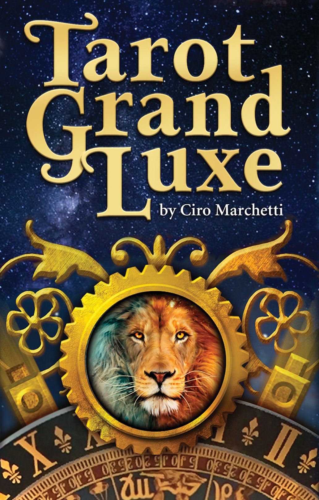 Tarot Grand Luxe golden box with ornate lettering by Ciro Marchetti — Eternal Spirit