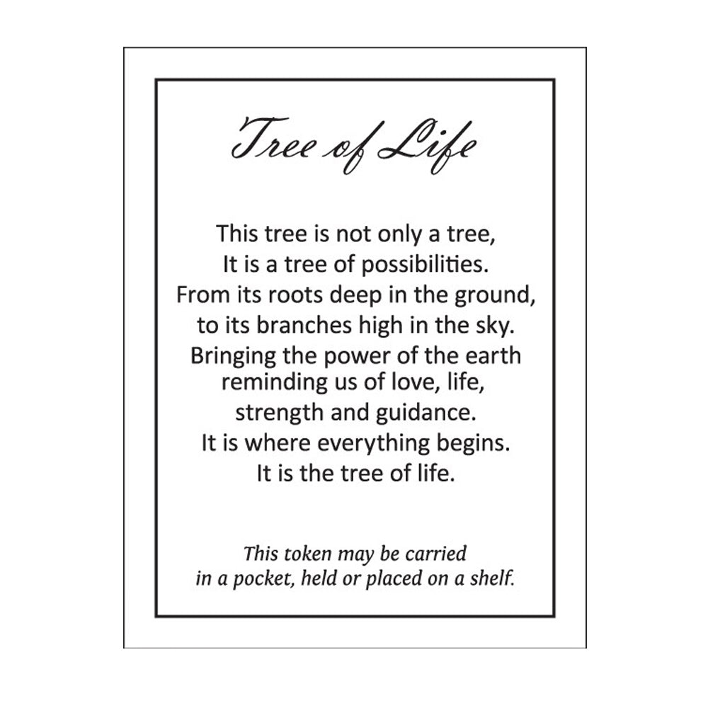 "Tree of Life" charm, reverse side craftsmanship — Eternal Spirit