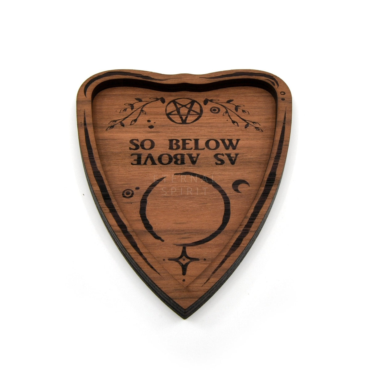 Brown Celestial trinket dish with intricate engraved detail — Eternal Spirit