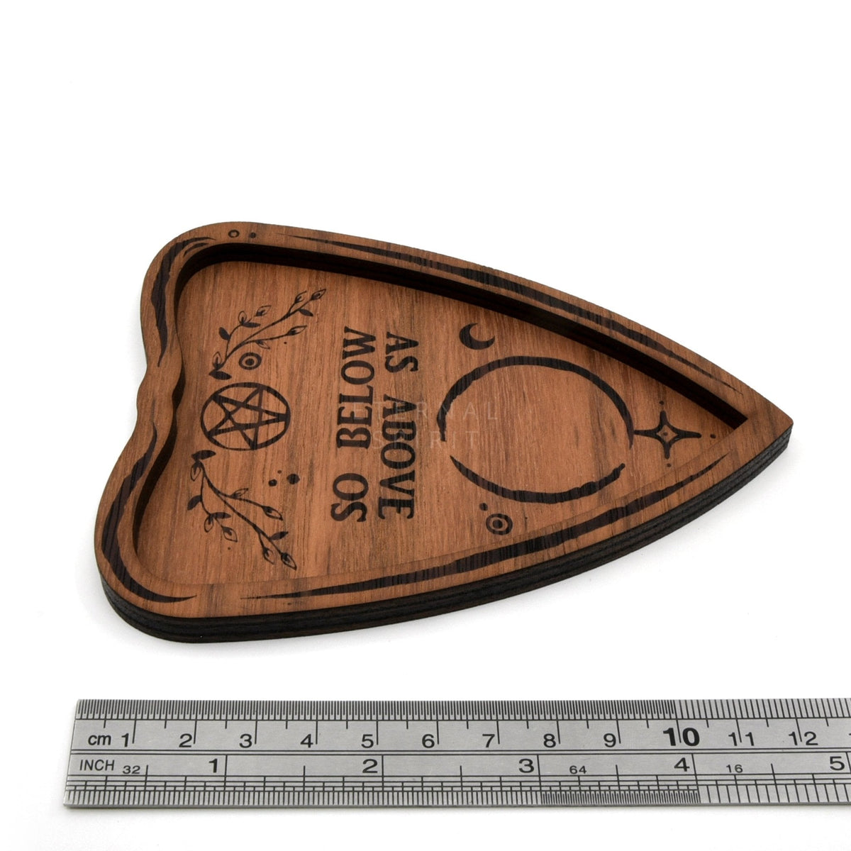 Brown Celestial trinket dish, angled side profile — Eternal Spirit