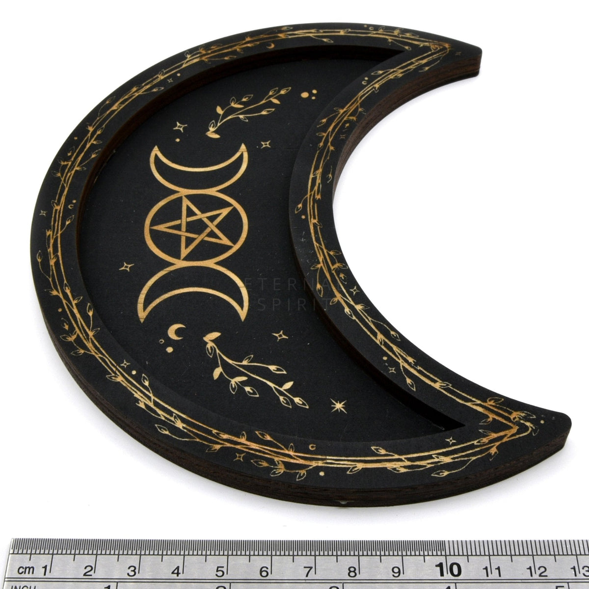 Black Moon trinket dish, from above showing full pattern — Eternal Spirit