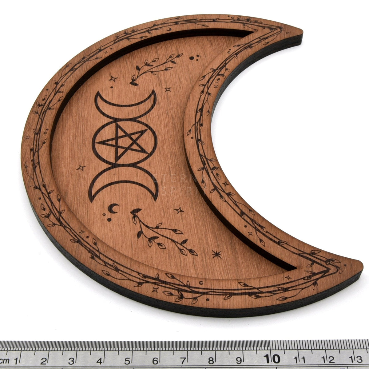 Brown Moon trinket dish, from above showing full pattern — Eternal Spirit
