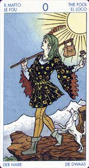 Sample card from the Tarot Kit for Beginners tarot deck — Eternal Spirit