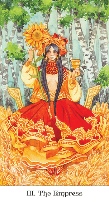 Tarot of the Golden Wheel Tarot card highlighting the deck's symbolic art — Eternal Spirit