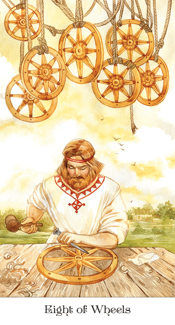 Tarot of the Golden Wheel Tarot card unveiling the deck's spiritual symbolism — Eternal Spirit