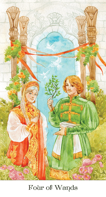 Tarot of the Golden Wheel Tarot card capturing the deck's intuitive artistry — Eternal Spirit