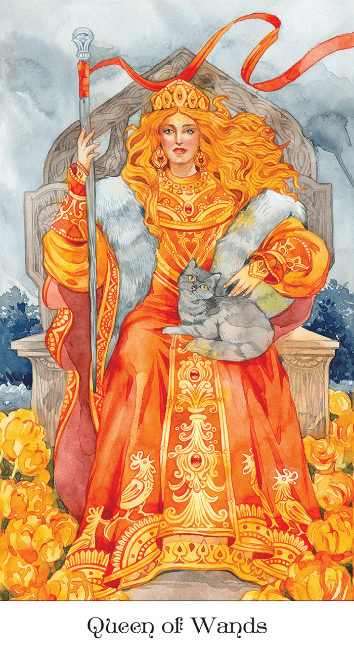 Tarot of the Golden Wheel Tarot card presenting the deck's visionary illustrations — Eternal Spirit