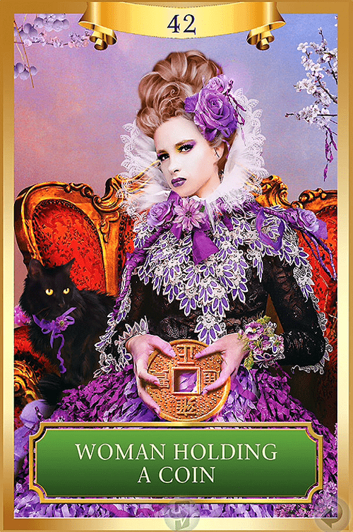 Energy Oracle card revealing the deck's mystical artwork — Eternal Spirit