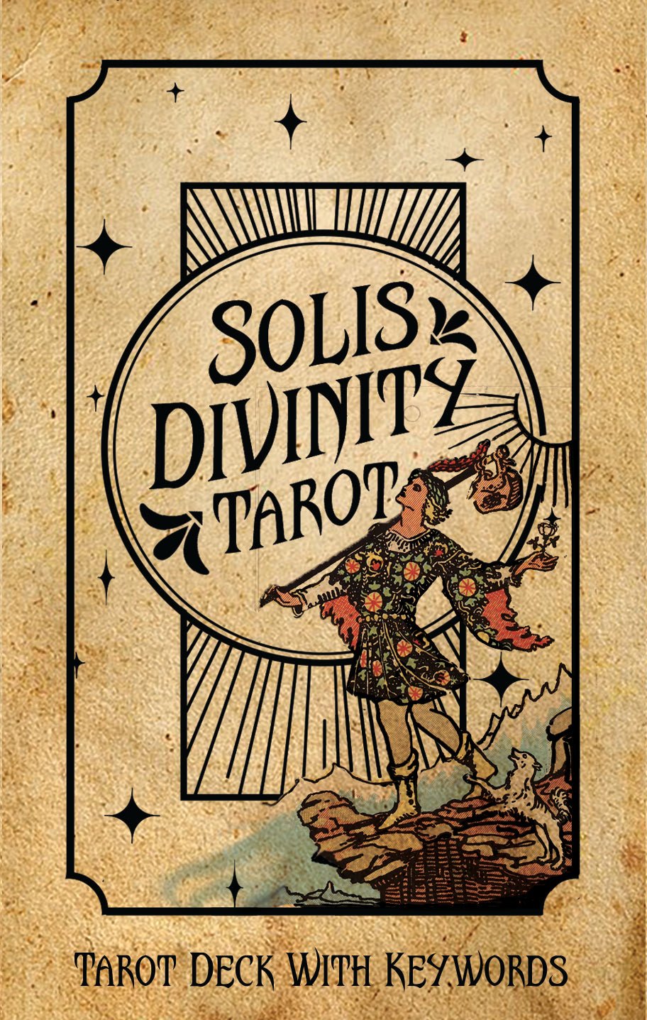 Box cover of Solis Divinity Tarot (Vintage Edition) tarot card deck — Eternal Spirit