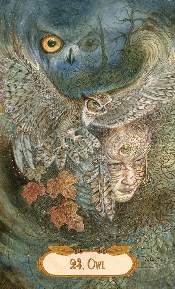 Winged Enchantment Oracle card demonstrating the deck's inspired artistry — Eternal Spirit