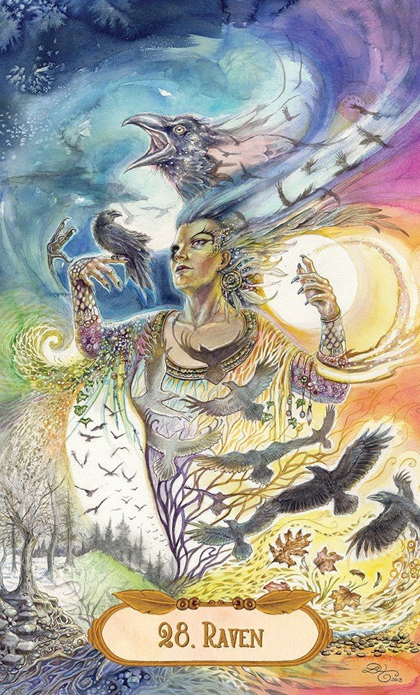 Winged Enchantment Oracle card celebrating the deck's unique visual language — Eternal Spirit